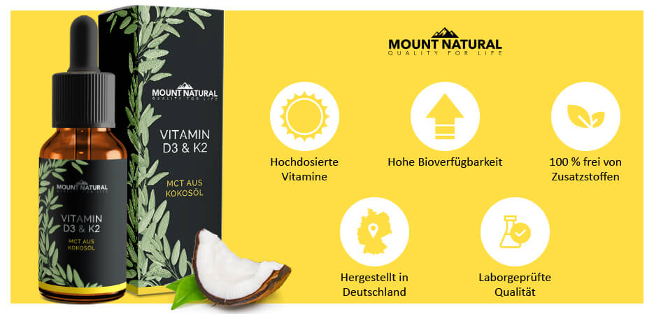 Mount Natural Vitamin D3 & K2